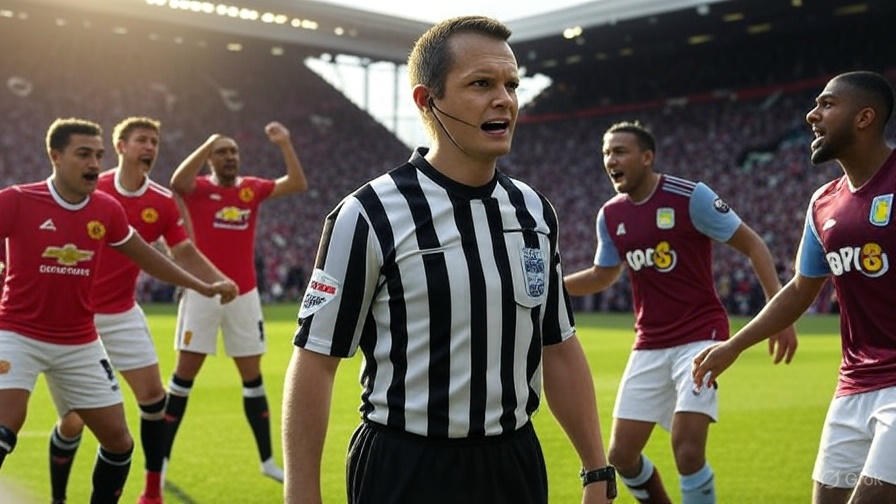 Manchester United vs Aston Villa रेफरी के निर्णय से Villa को £75 मिलियन का नुकसान