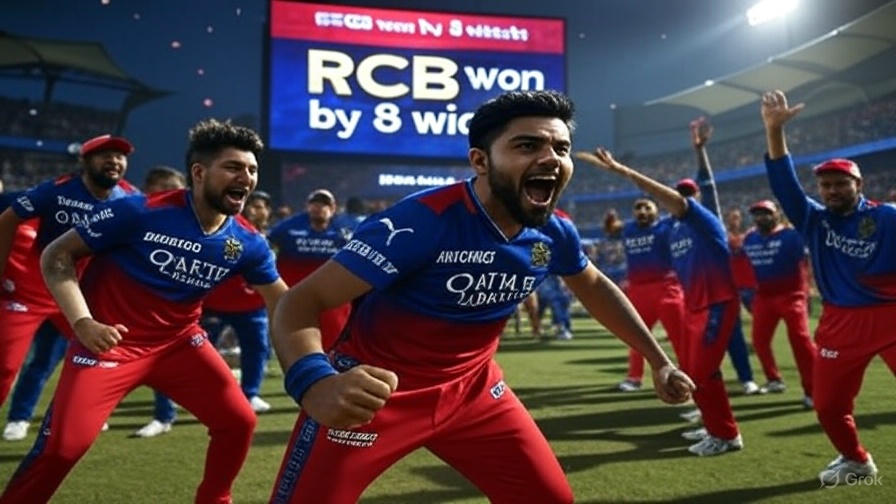 🏏 Punjab Kings vs Royal Challengers Bengaluru match scorecard RCB ने 8 विकेट से जीत दर्ज की