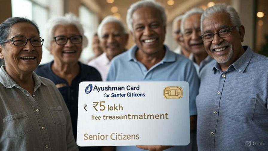 🏥 Ayushman Card for Senior Citizens 70+ उम्र वालों को ₹5 लाख मुफ्त इलाज